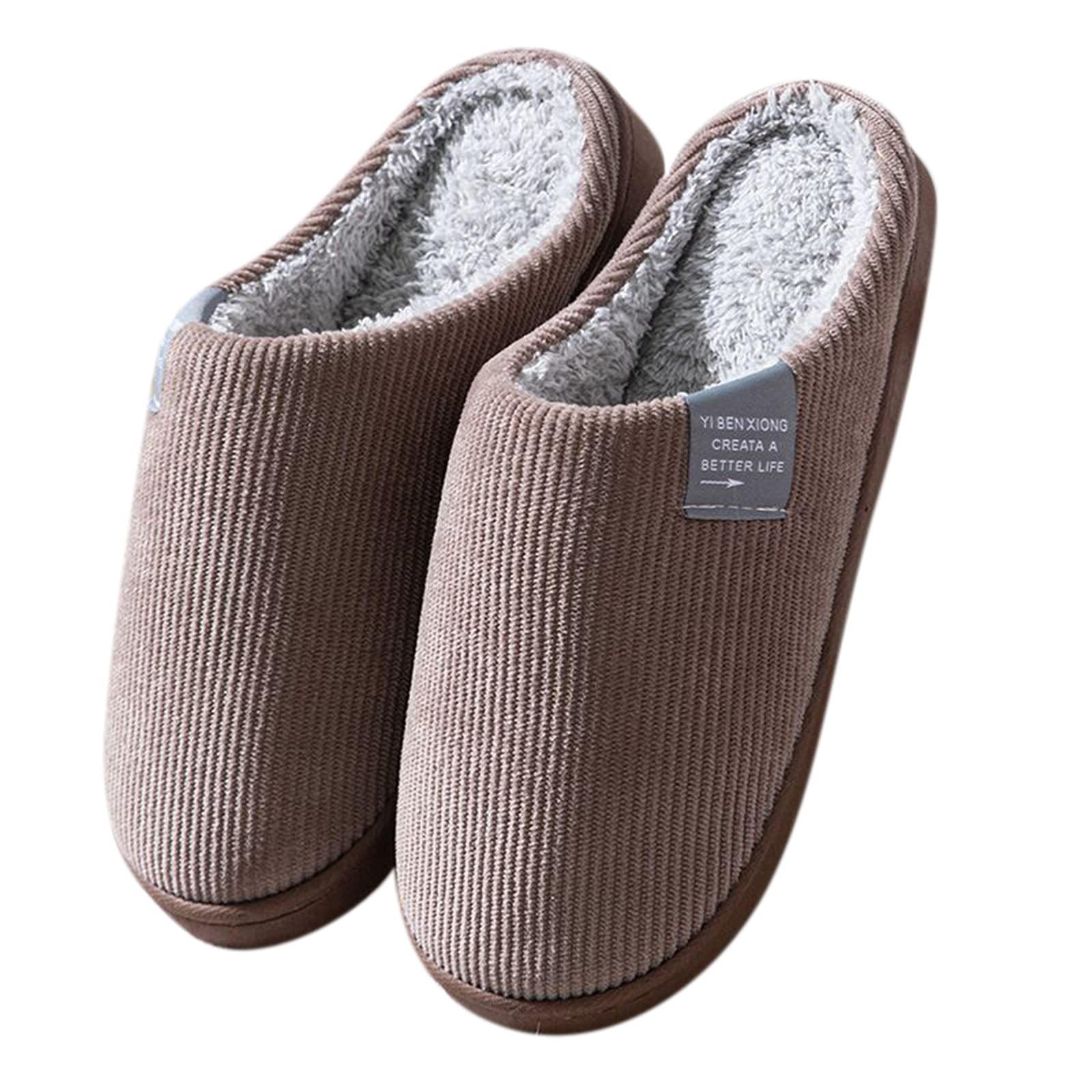 Shoes Mens Slippers Plush House Slippers On Warm Soft Flop for Men Flip Slip Mens Slipper Slippers for