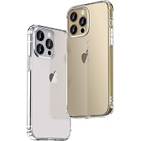 ONES iPhone 14 Pro Case, Thin, Ultra Transparent, US Military MIL Standard, Ultra Shockproof, 360&deg; Airbag, Sound Enhancement,