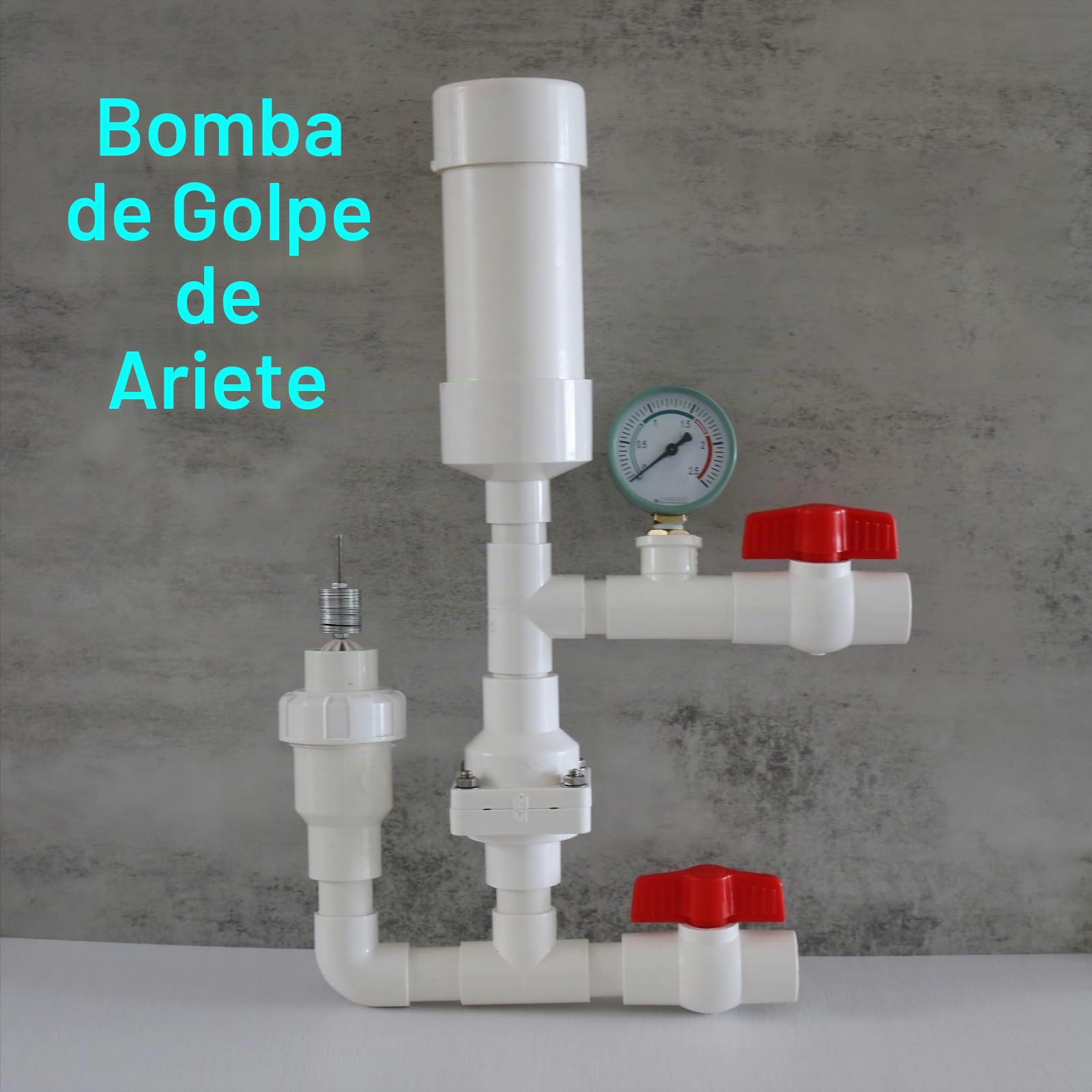 Bomba de agua de ariete hidráulico para riego de montaña, bomba de golpe de ariete, sin electricidad/no requiere combustible, para riego agrícola en zonas montañosas, elevación automática, autoelevaci