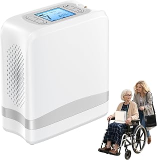 Portable Oxygen Generator,1-7L Adjustable Oxygen Concentrator Machine, Portable Oxygen Concentrator for Travel and Home Use