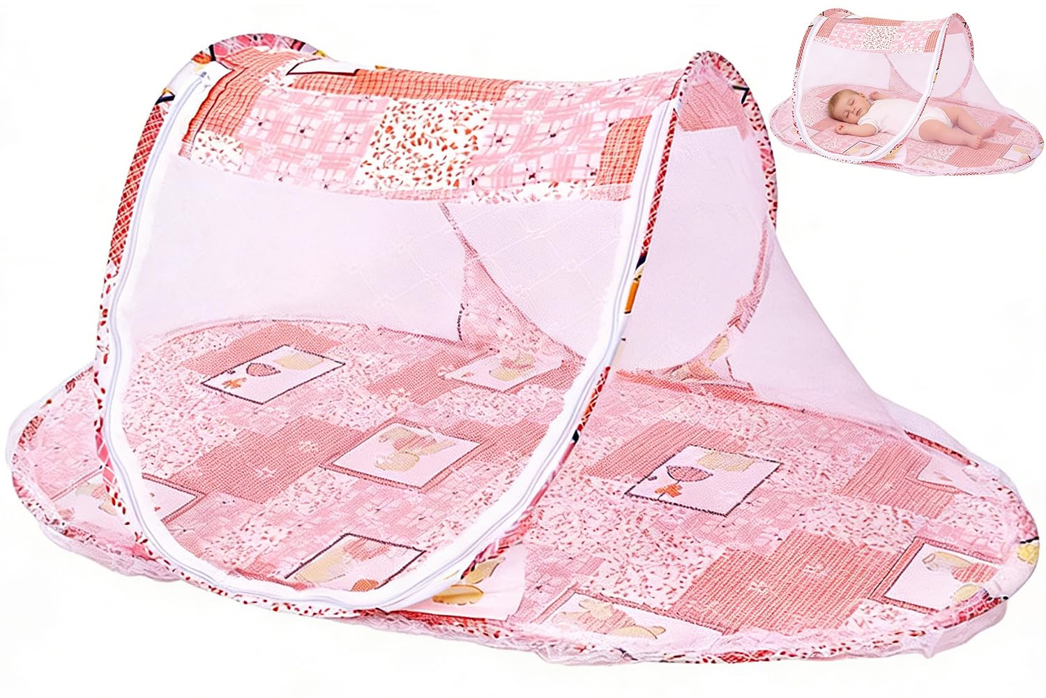 Vorprillynt B Foldable Aby Ed Mosquito Net, Reathable Aby Ed Mosquito Nets, Portable Sleep Ed Travel Ed For Newborn, Stable Structure, Universal