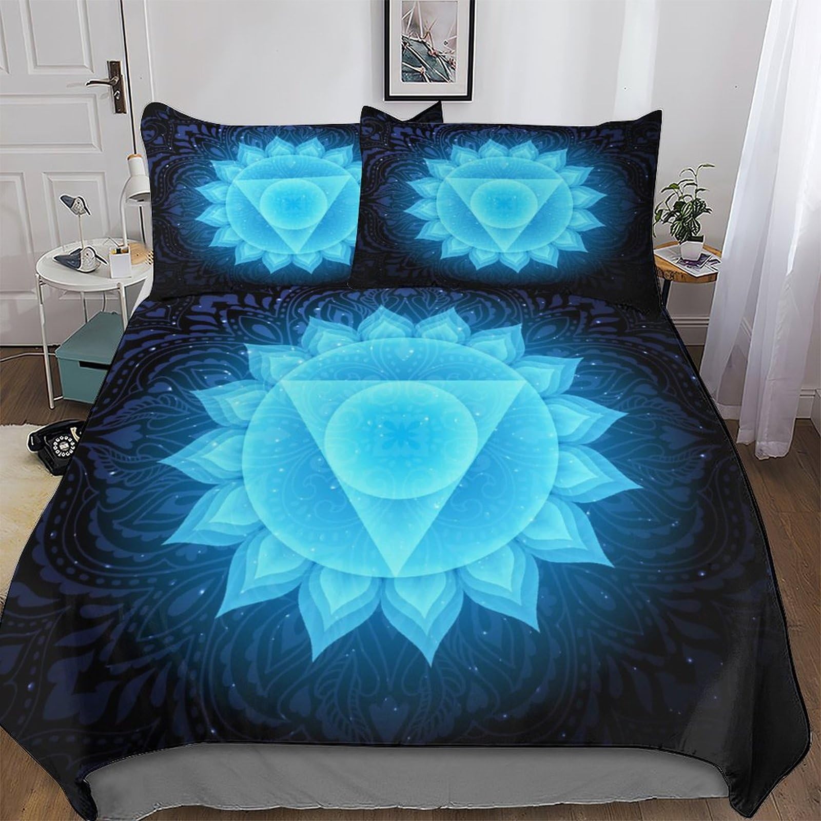 Microfibre doux de qualité supérieure pour cette parure de lit sorcier imprimée en 3D premium