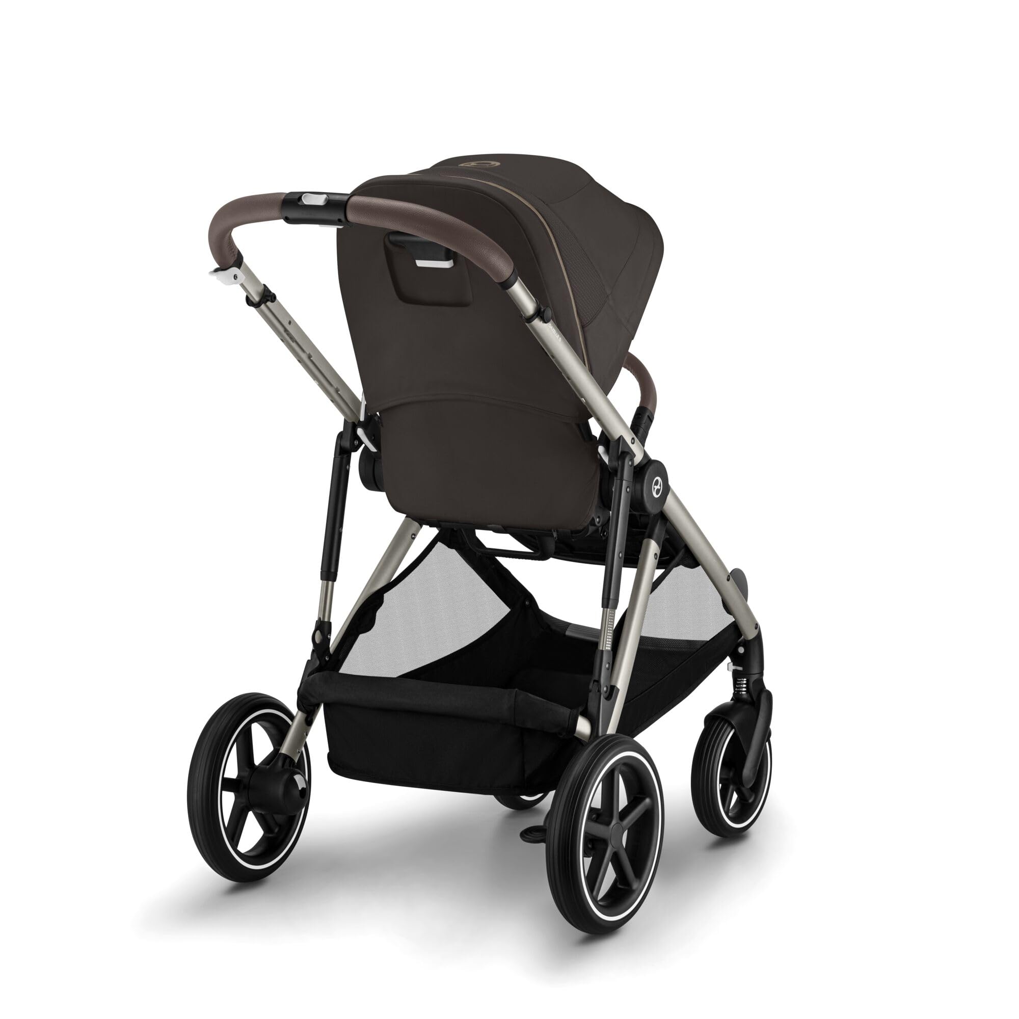 CYBEX Poussette Gold GAZELLE S, De la naissance à environ 4 ans, Max. 22 kg (mode simple) / 2x 22 kg (mode duo), Système tout-en-1 avec 20+ configurations, Brun chocolat