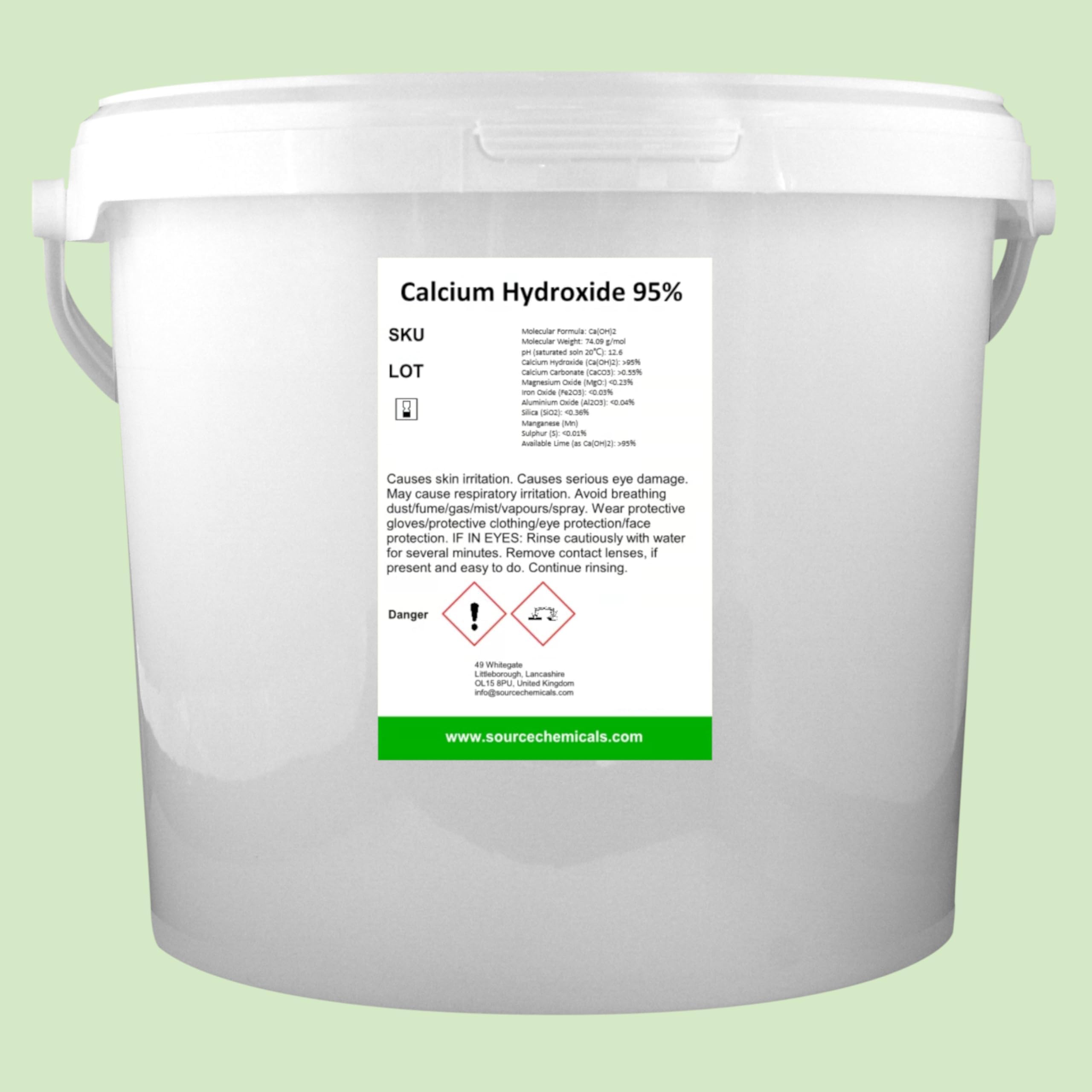 Calcium Hydroxide 98% 5Kg Including Courier Delivery
