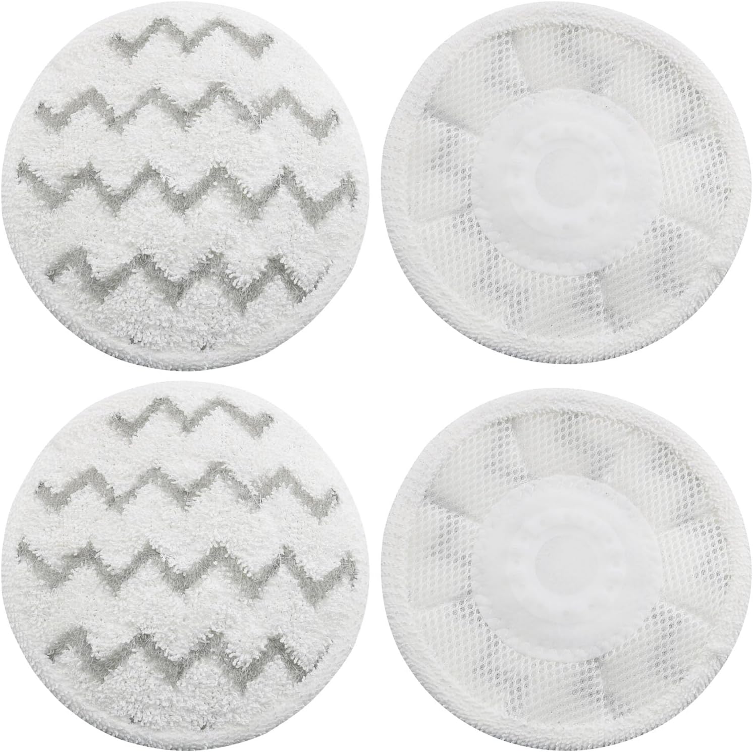 DGZZI 4PCS Steam Mop Replacement Pads Scrubbing Cloths for Hardwood Floors Ceramic Tiles and Multiple Floor Types Reusable and Washable Compatible with Models S8201 S8001 S7201 S7000AMZ S7000