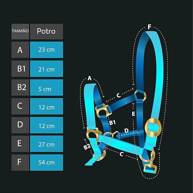 Foto 4 de 4 de Pferdelinis Cabestro para potro Mini Shetty Cabestro para caballo de madera