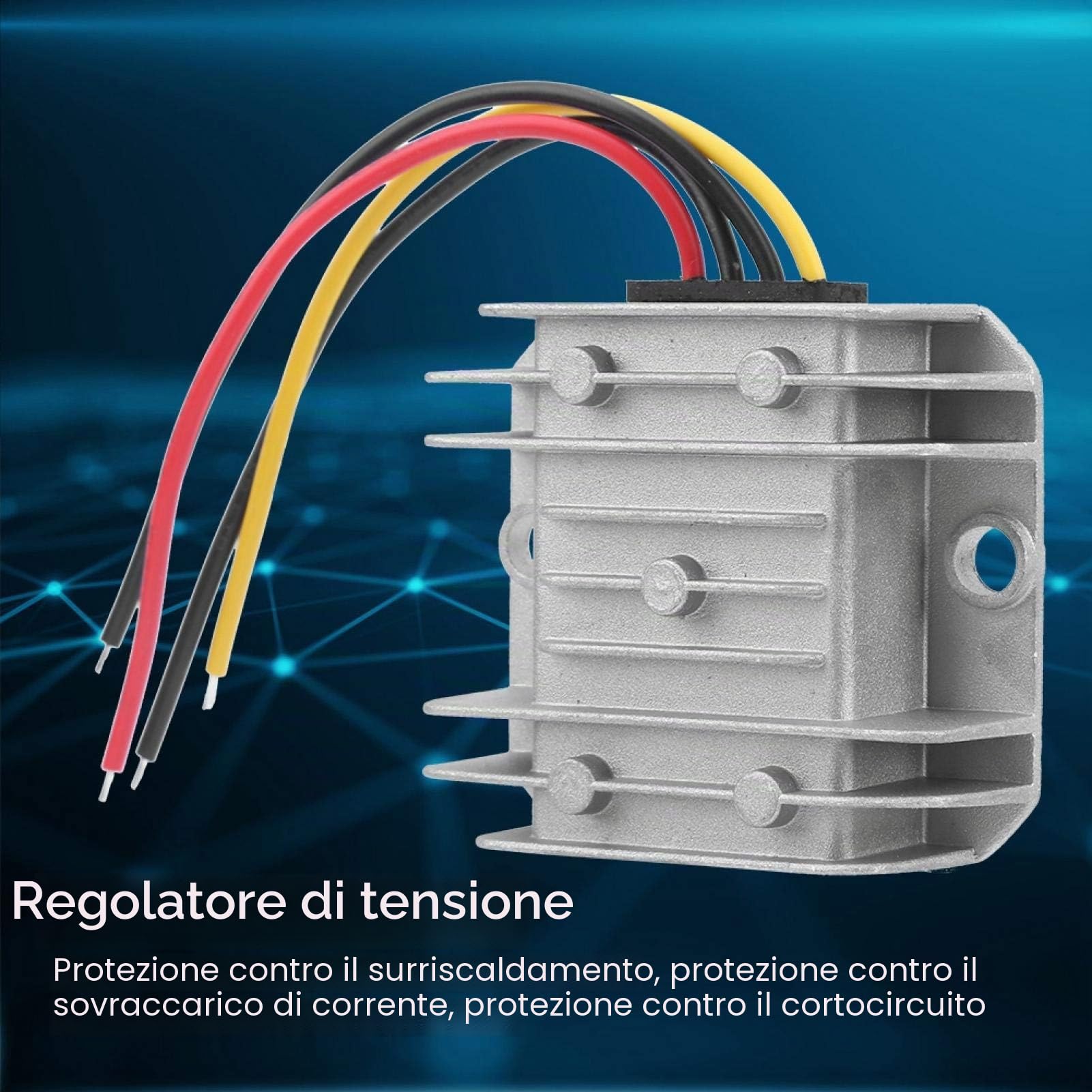 Convertitore elevatore di tensione DC 12 V a 48 V convertitore di tensione DC trasformatore PWM a prova di umidità per auto
