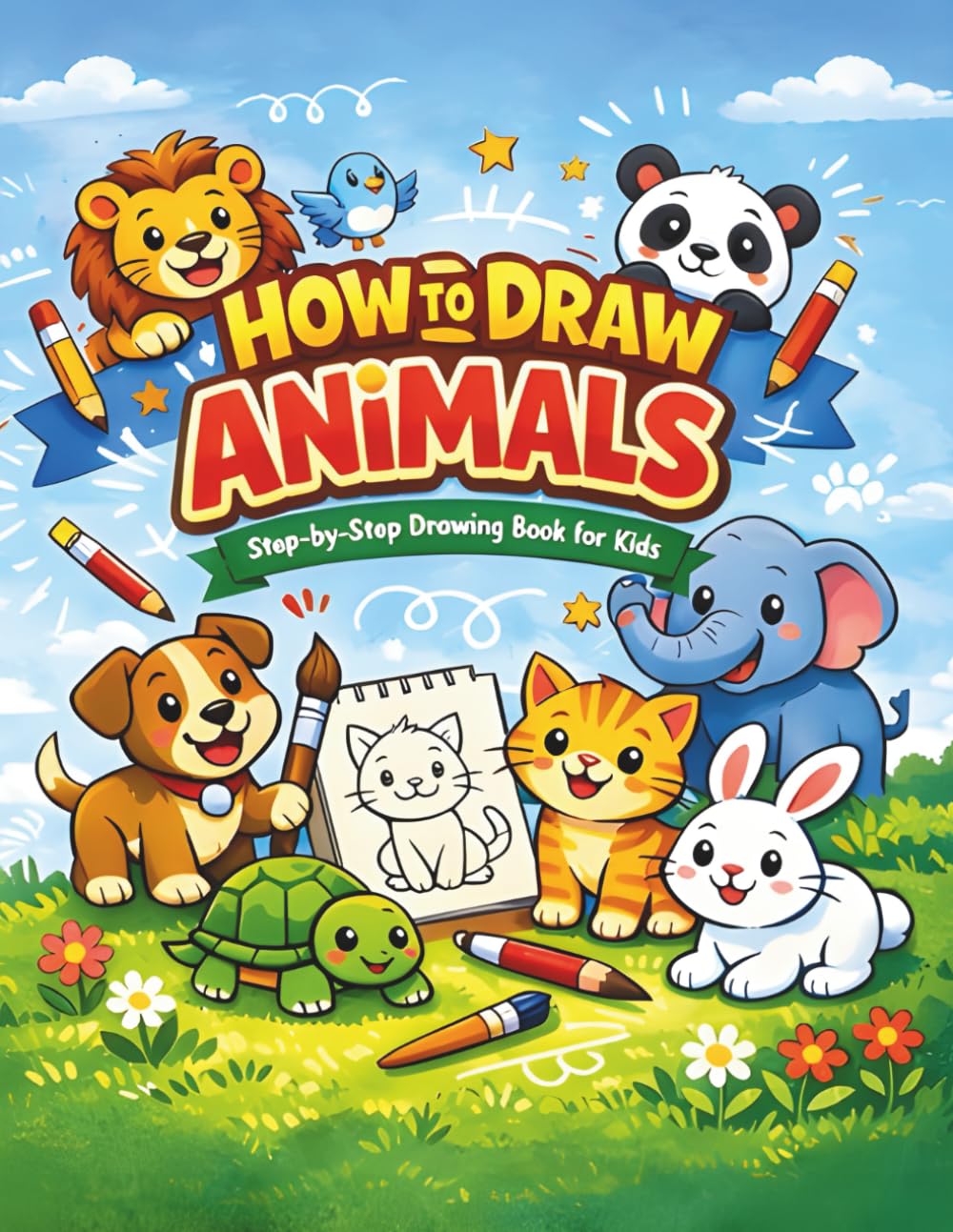 How to Draw Animals: Step-by-Step Drawing Book for Kids, Beginners, and Young Artists