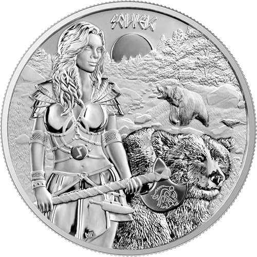 1 unze Silbermünze Germania Mint - Valkyries Series: Solveig 2024-1 Oz Silber Silver Silber silver coin nur 25.000 Stück weltweit!
