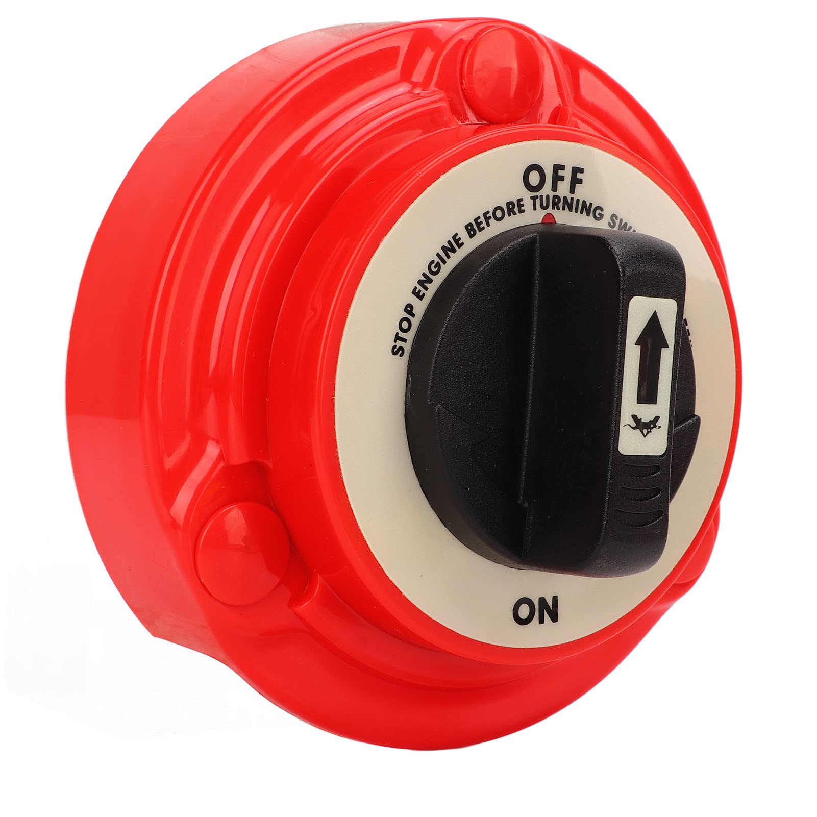 Wyłącznik zasilania akumulatora Okrągły Wł. Wył. 2-pozycyjny 300A Wyłącznik akumulatora z pokrywą Trudnopalna miedź powlekana ABS do łodzi morskiej RV Truck