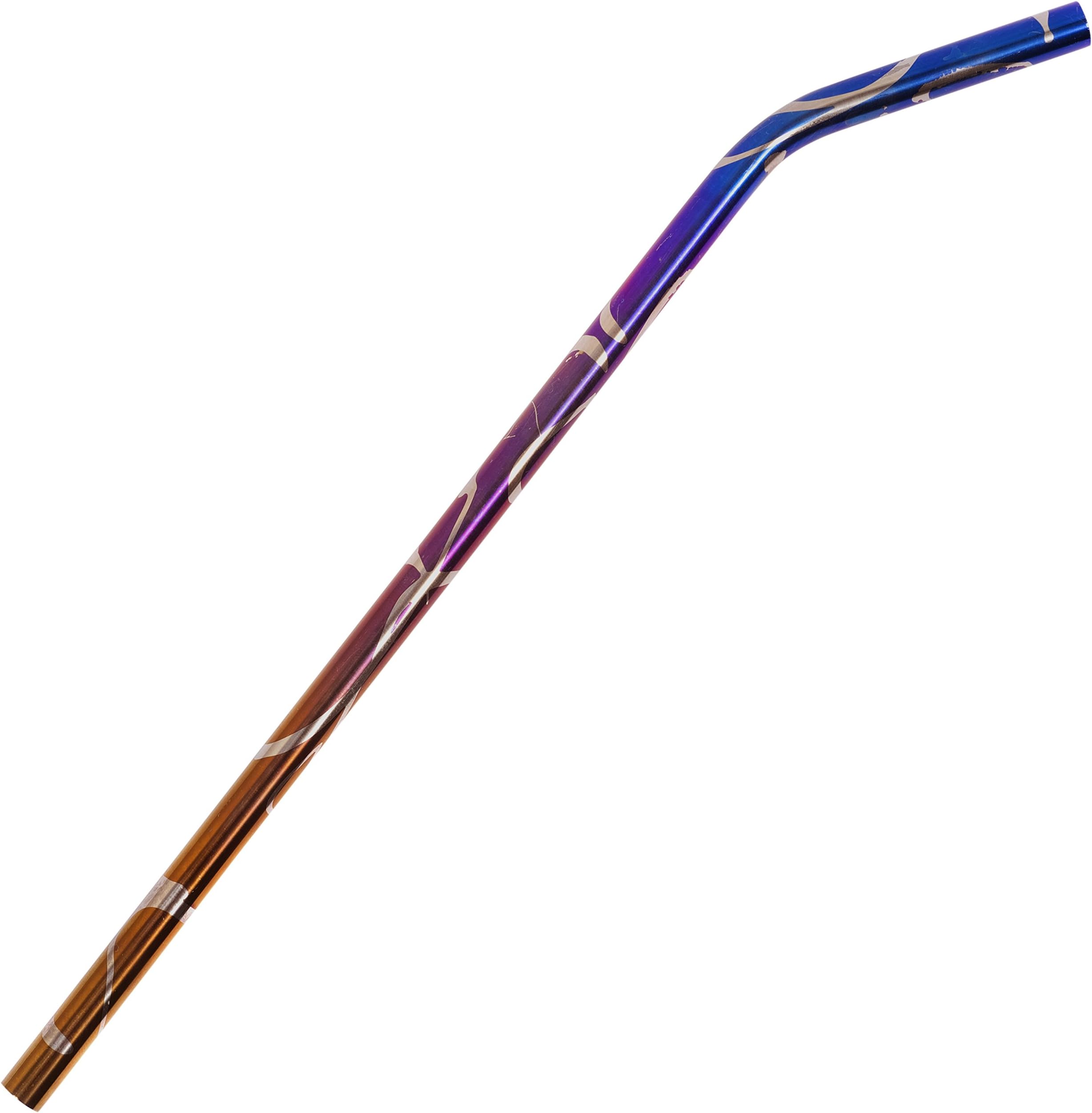 CamoAno Unique Design Titanium Reusable Drinking Straw USA Made 10 Inch Long