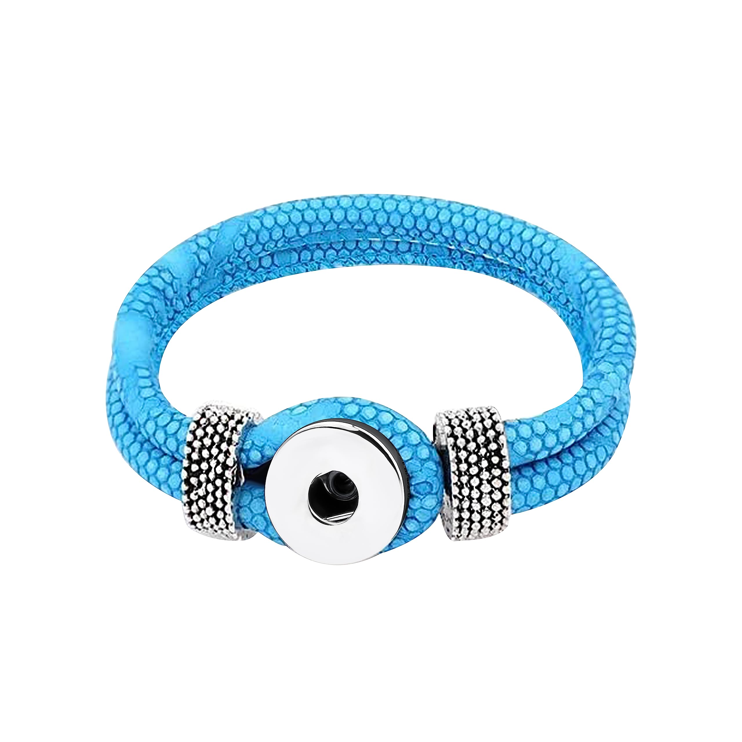 ANDANTE Uhr-Chunk Lila - Trendiger Druckknopf Für Armbänder & Ringe