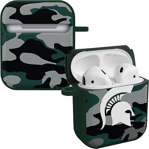AFFINITY BANDS Michigan State Spartans Camo HDX - Funda compatible con Apple AirPods Generaciones 1 y 2