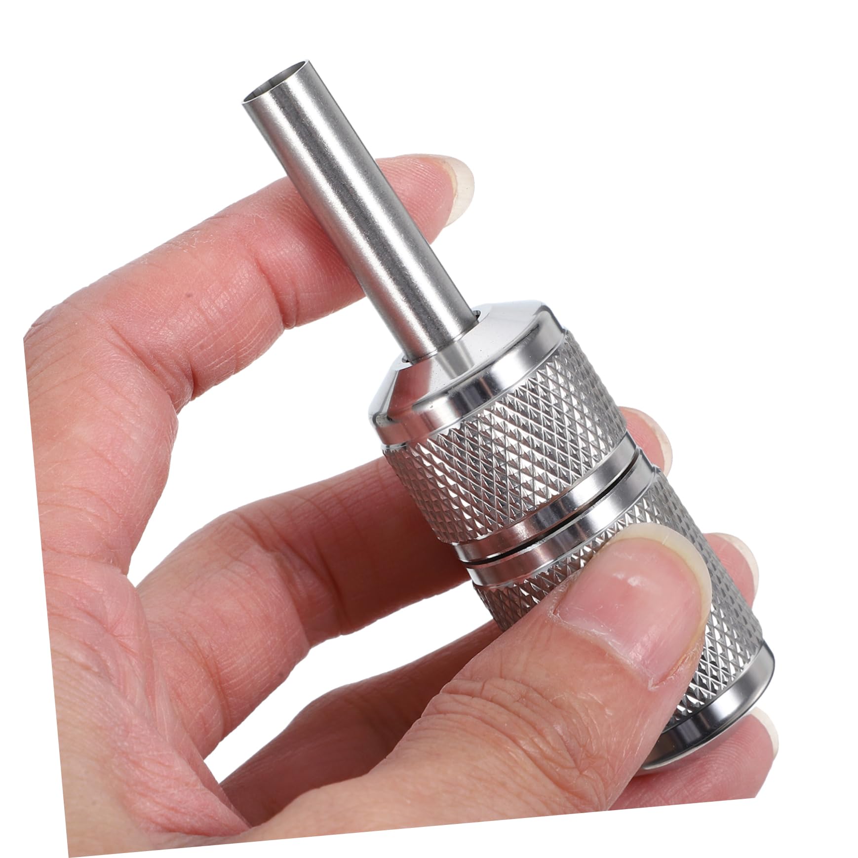 3piezas Mango De Acero Inoxidable Autocierre Para Herramientas De Arte Corporal Grip Para Tatuajes Resistente y Cómodo Para Artistas Profesionales y Principiantes
