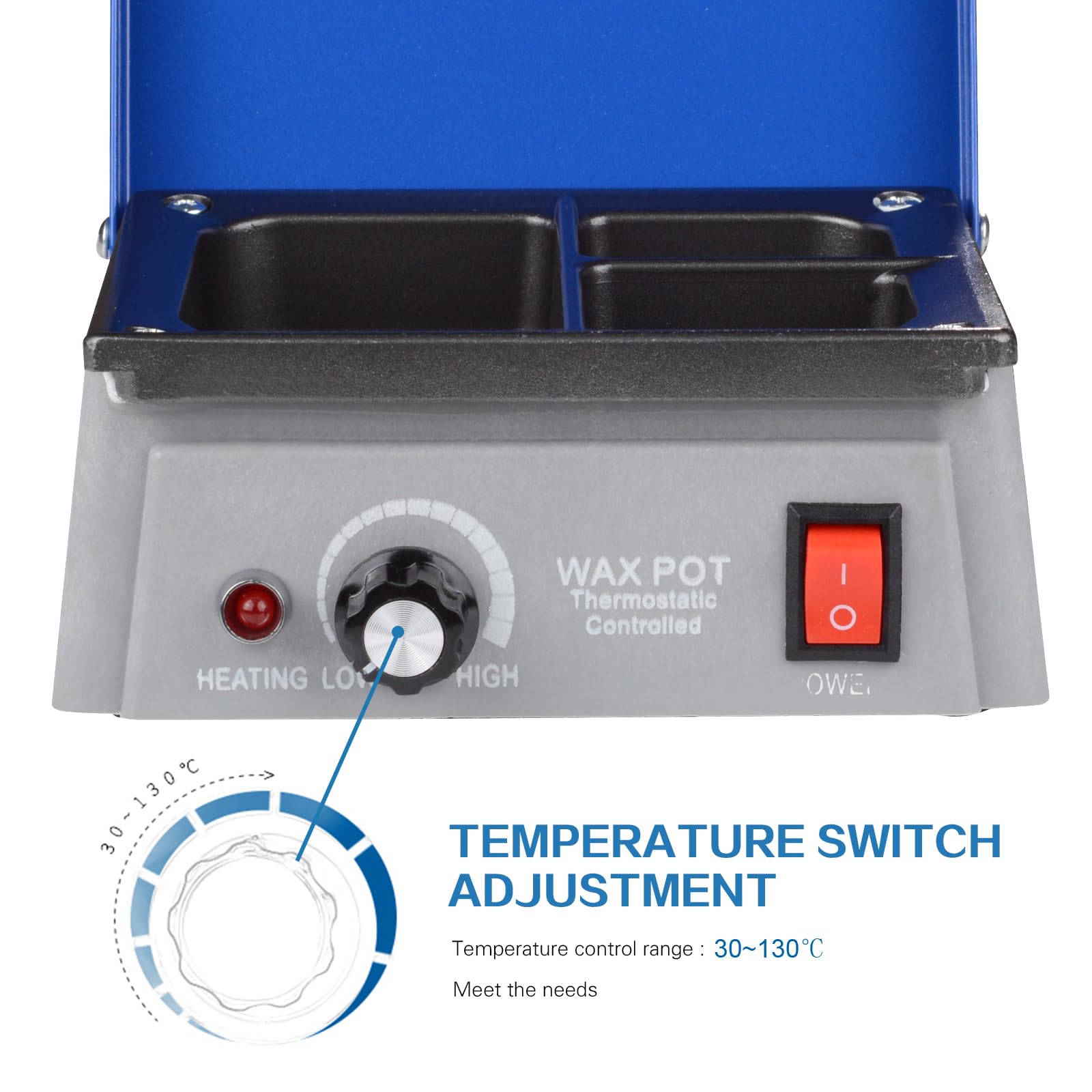 Lab 3 Well Wax Heater Wax Heating Analog Dipping Pot Melting Melter 110V