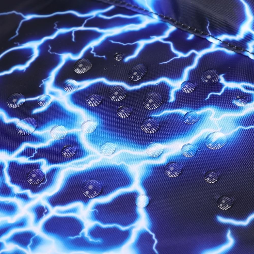 Boy Backpack Elementary School Bookbag Middle Lightweight Lightning Laptop Teenager Durable Waterproof 17 In (1-Blue) - Image 9