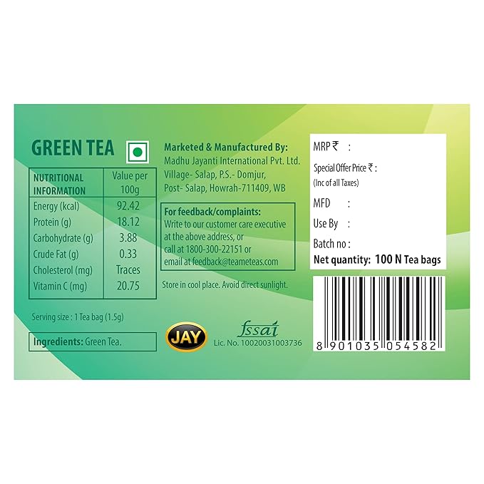 Green Tea Bags