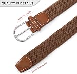 GAEKEAO Ceinture élastique tressée pour hommes 1 Ceinture tissée de 3/8" pour pantalons de golf casual Jeans
