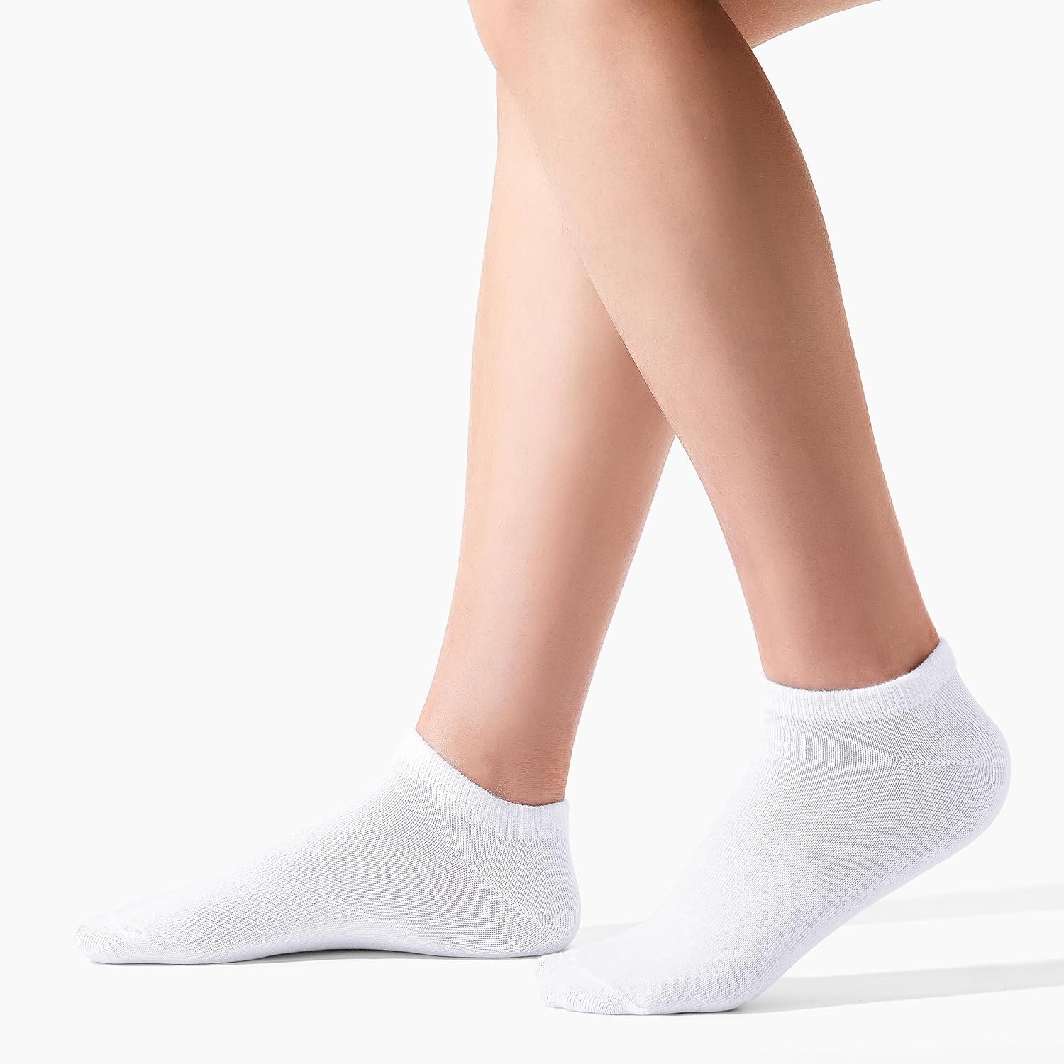 Auranso 12 Pairs Kid Breathable Athletic Ankle Socks Boys Girls Cotton Low Cut Socks
