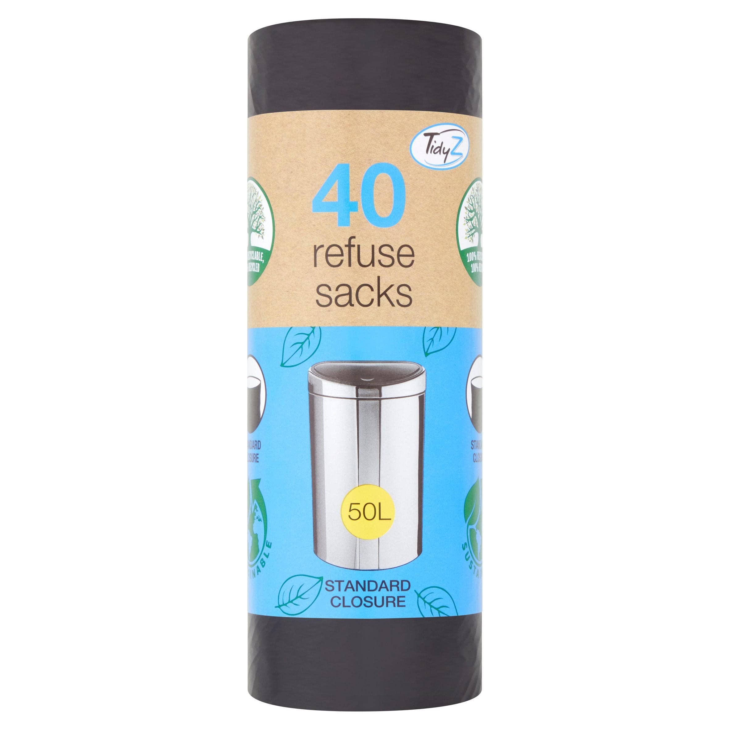 Tidy Z 40 Refuse Sacks 50L