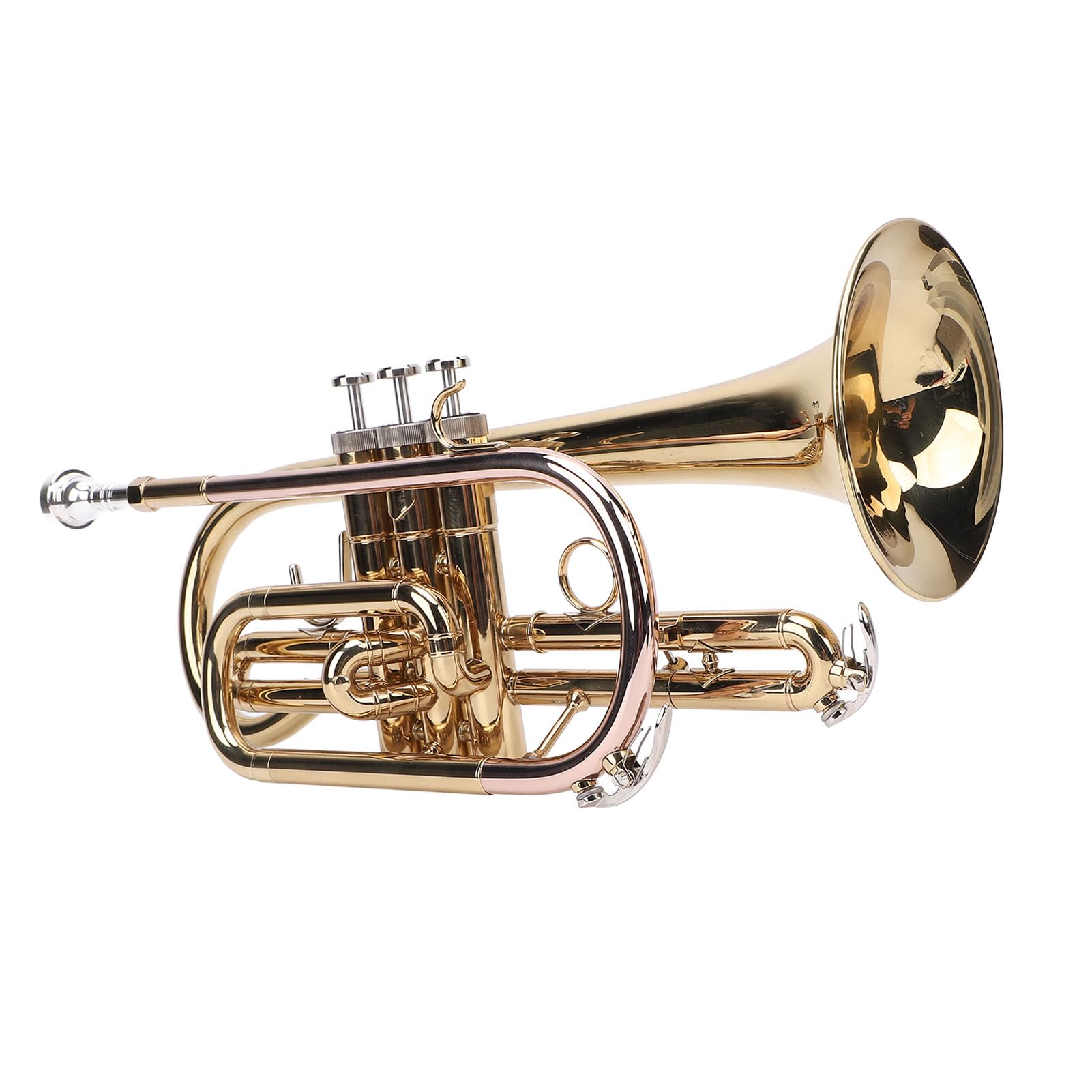 Set di tromba in Sib, strumento orchestrale dorato con scatola, per principianti e professionisti