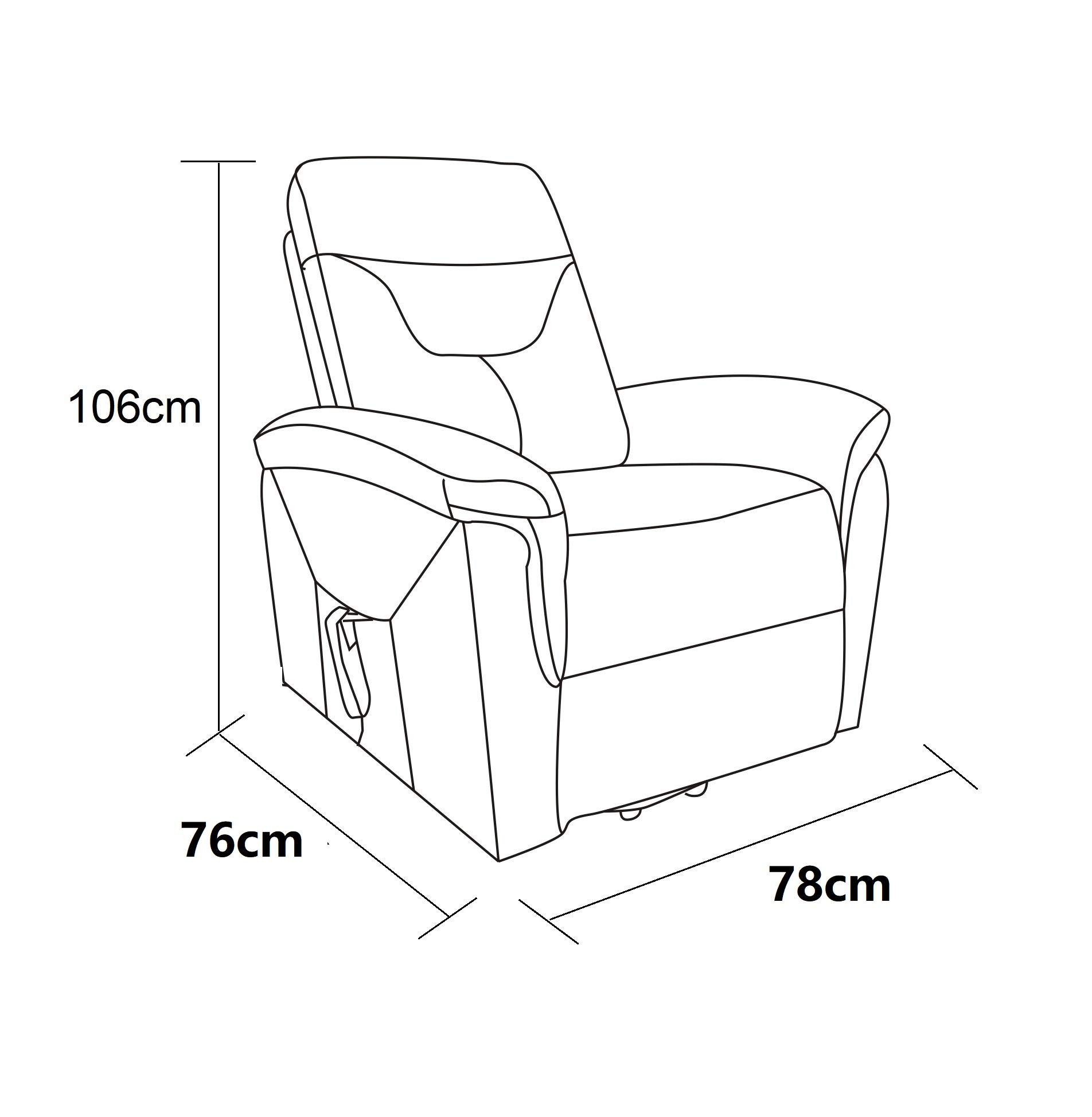 Astan Hogar Sillón Relax con Función Auto-Ayuda (Levanta Personas), Reclinación Eléctrica Independiente, 2 Motores, Modelo Amel AH-AR11100VD