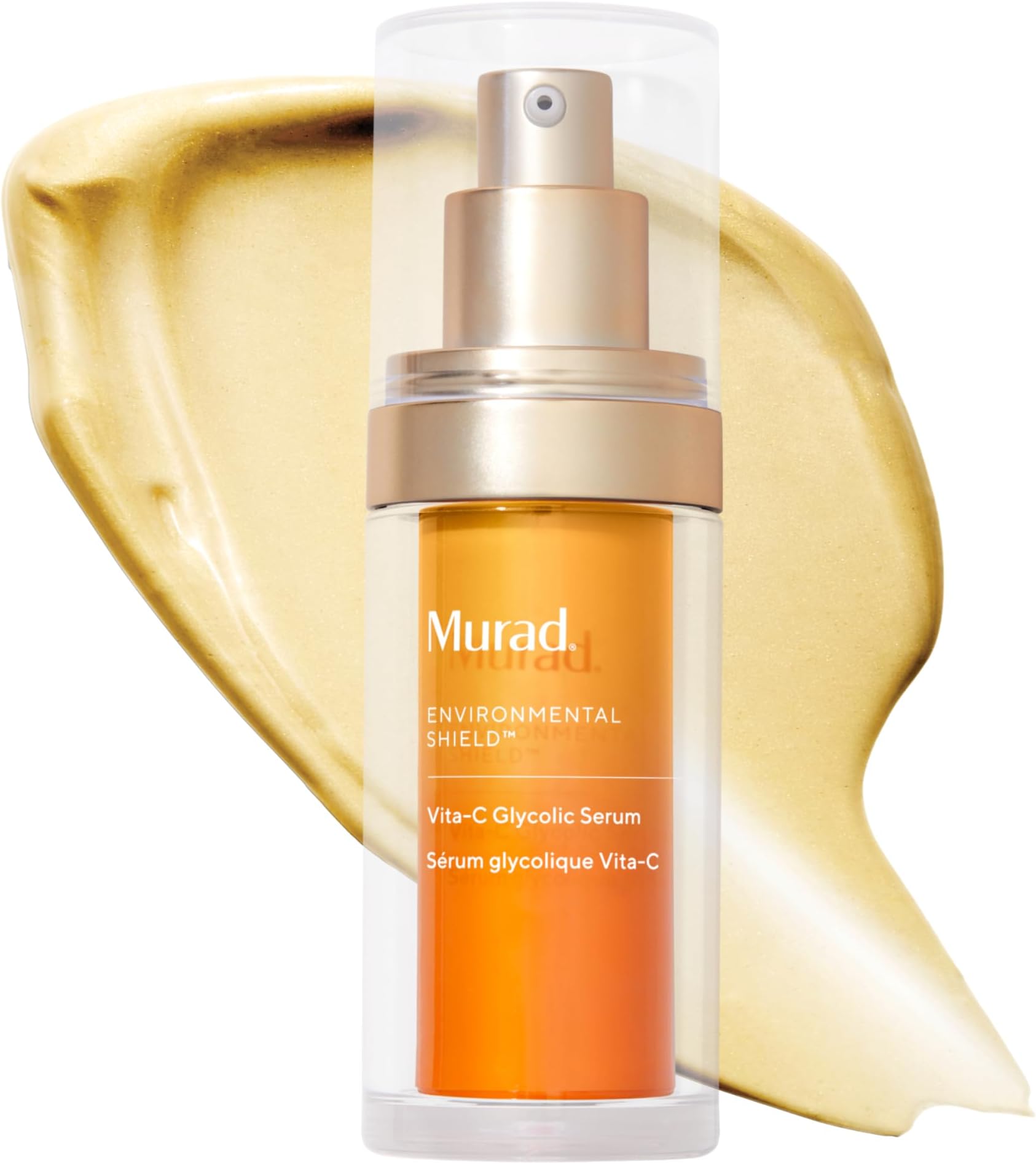Environmental Shield Vita-C Glycolic Serum – Vitamin C & Glycolic Acid Brightening Serum, Enhances Skin Glow, Smooths Texture & Evens Skin Tone