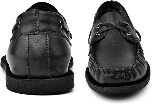 Miniatura 4 de Zapatos náuticos para hombre, zapatos de vestir casuales de cuero, mocasines clásicos