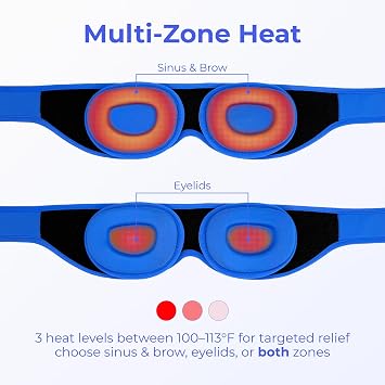 Blinkjoy Rechargeable Heated Eye Mask for Dry Eyes Cordless Warm Compress for MGD, Styes & Eye Strain Optometrist Recommended for Dry Eye Relief