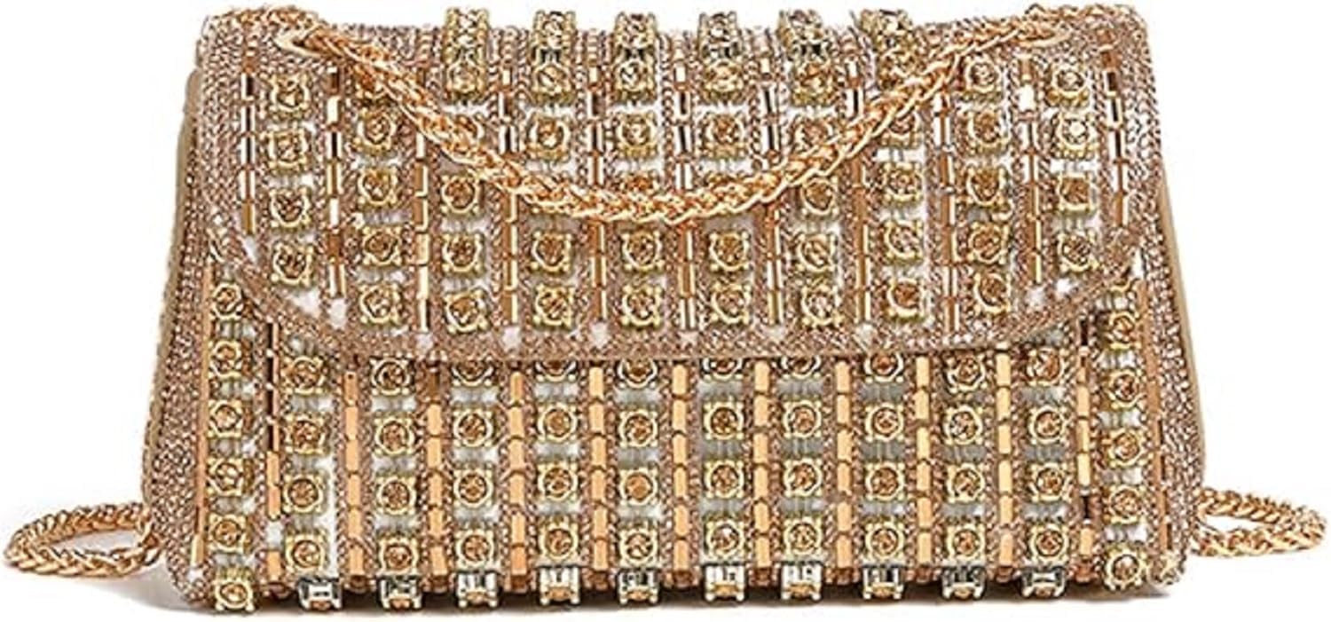 Rhinestones Clutch Purses for Women Chain Shoulder Bags Sparkly Evening Bags for Cocktail Prom Party Wedding
