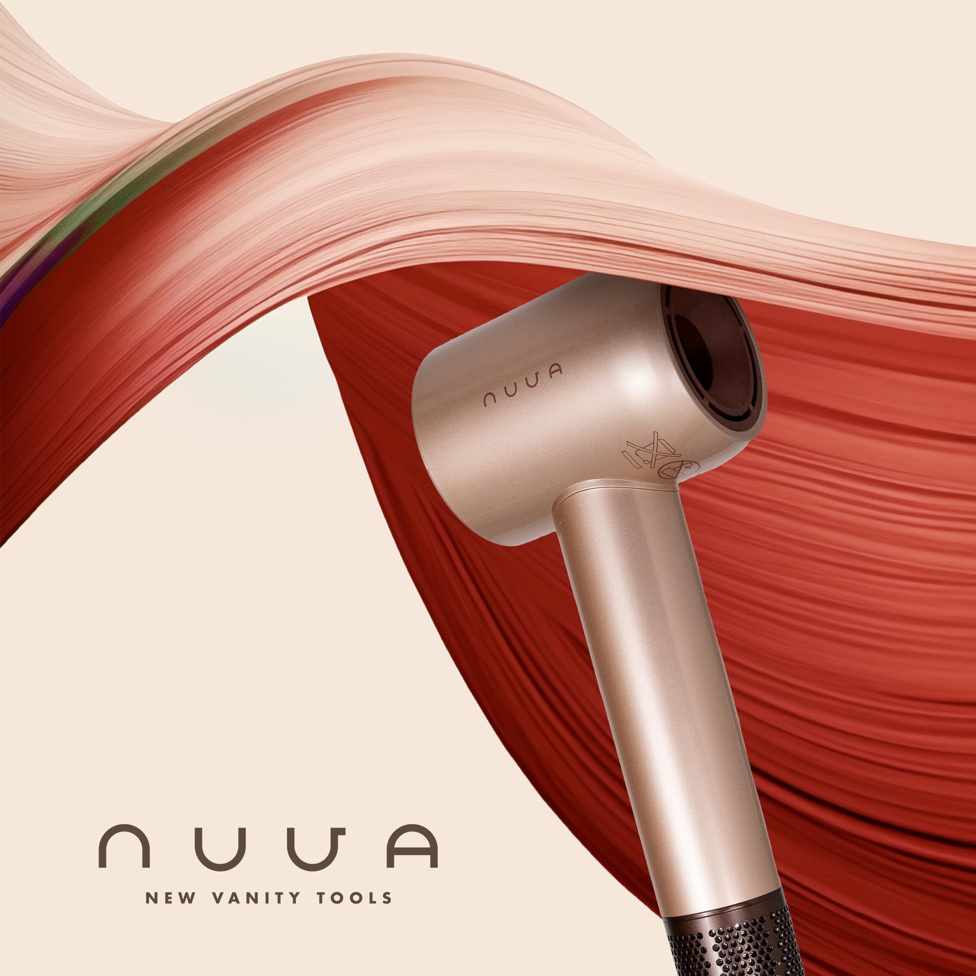 Nuva Hype by Energy Sistem – Secador de pelo 1600W motor BLDC 110000 rpm – Iones negativos anti-frizz – Boquillas magnéticas – Aire frío inteligente – Secado rápido volumen raíces