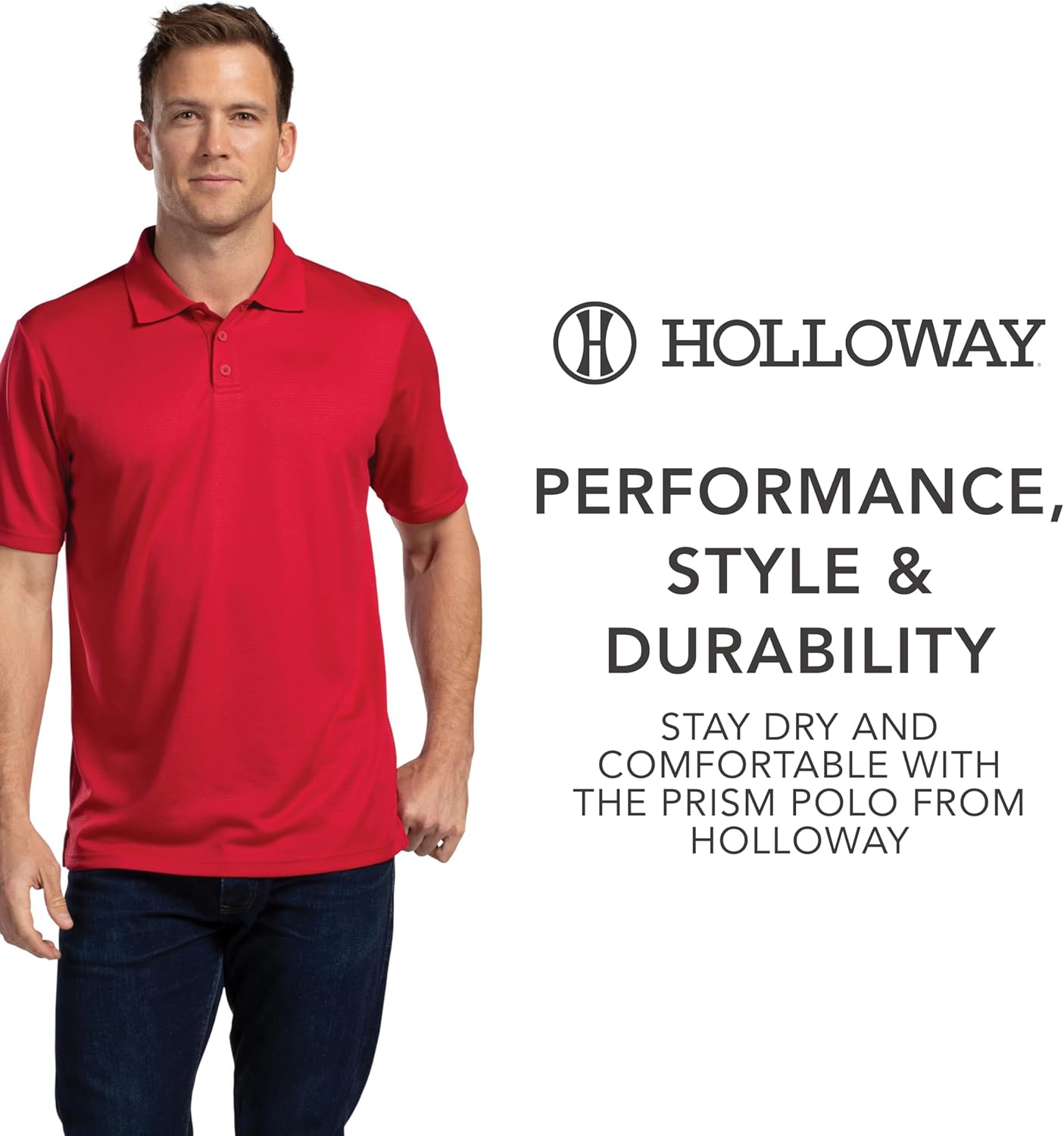 Holloway Mens Prism Polo - Image 4