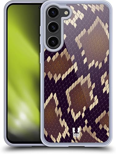 Miniatura 11 de Head Case Designs Ball Python - Funda de gel suave con diseño de serpiente compatible con Samsung Galaxy S23+ 5G Ball Python,Pitón birmano,verde