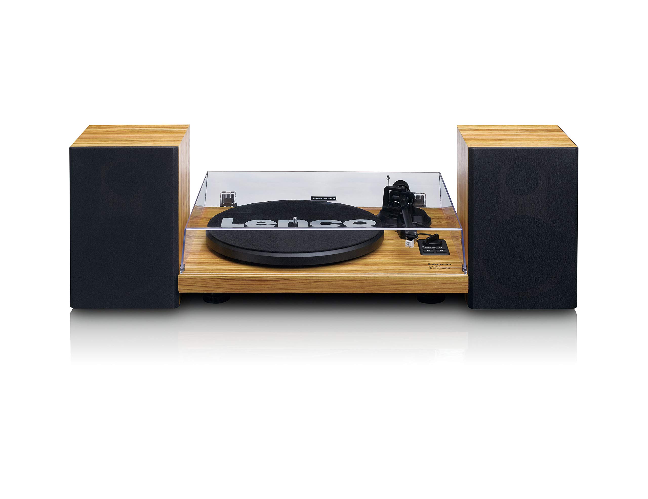 Lenco LS-500 Turntable | Record Player with Bluetooth® and Two Separate Speakers | Wood | Imported from EU