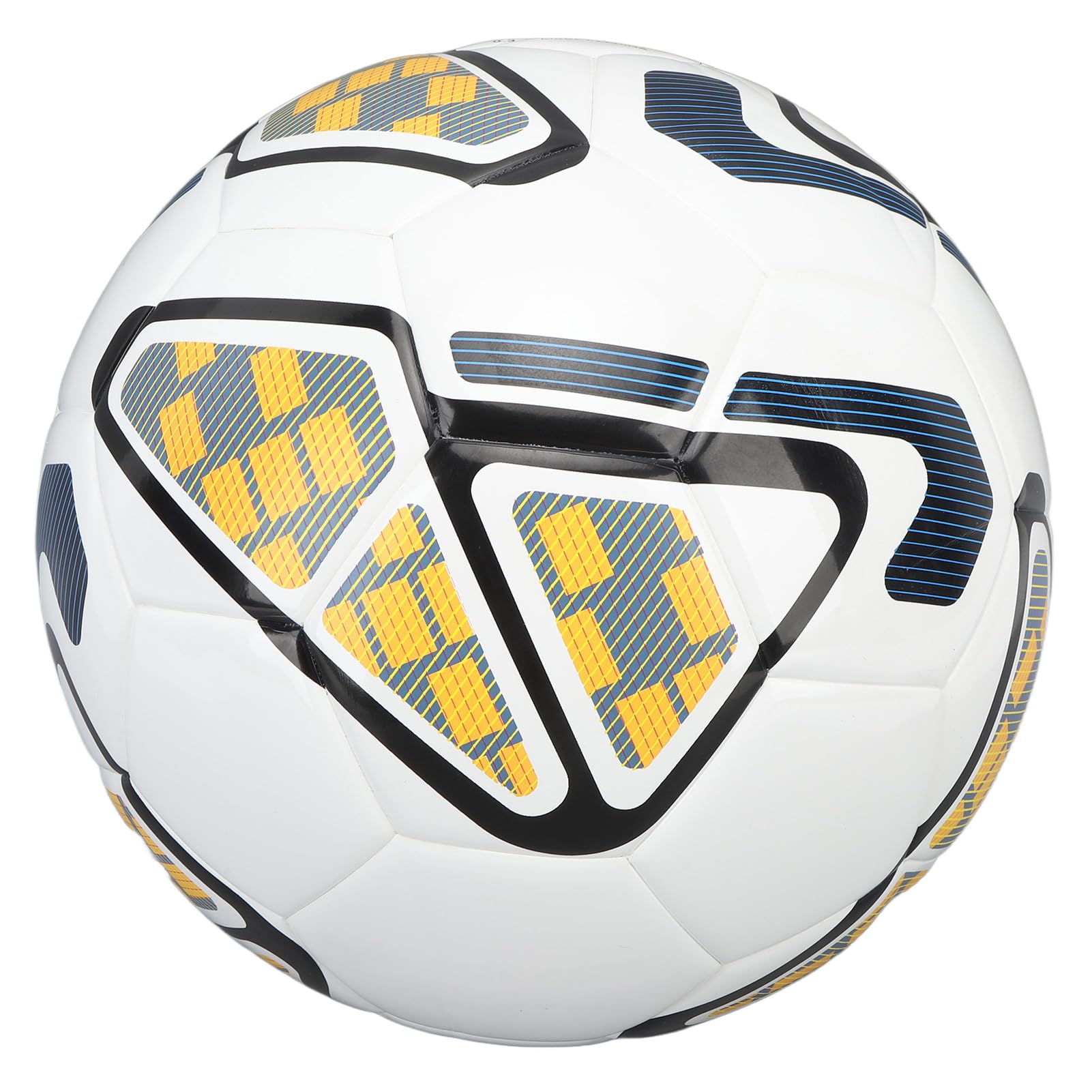 Pallone da calcio in materiale PU a prova di perdite per allenamenti indoor e outdoor, bianco