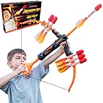 Nerf Bow and Arrow - Nerf Bow - Outdoor Archery Shooting Toy for Boys and Girls Ages 4-12, Fun Outdoor Games for Boys Age 8-12 Birthday