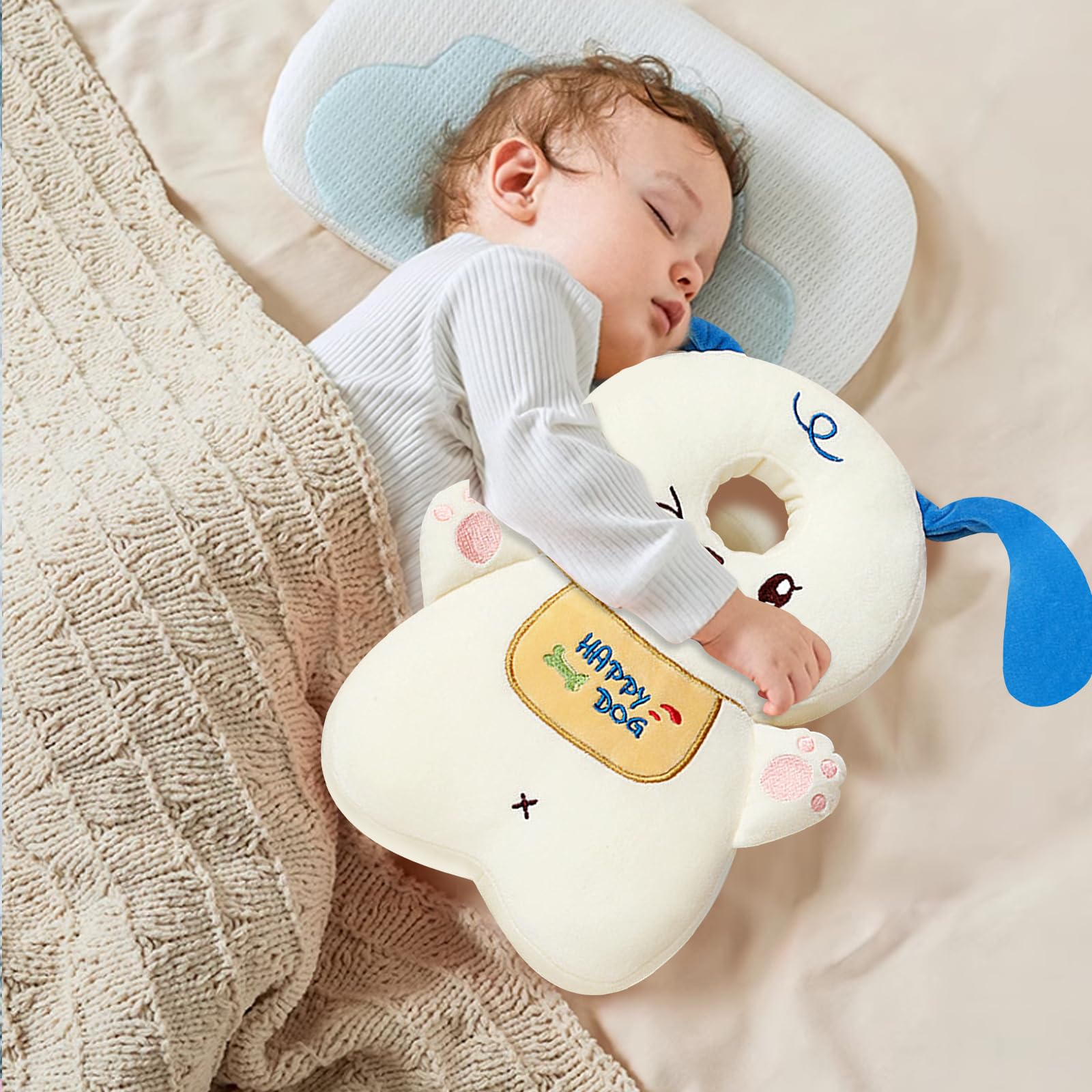 Toddler Baby Head Protector Cushion Backpack Wear,Baby Head Protector Backpack (Dog?