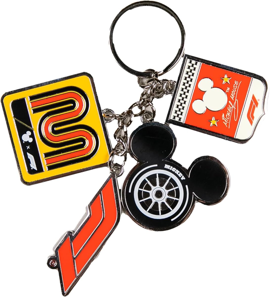 F1 Las Vegas Grand Prix x Disney Unisex Charm Keychain, Multicolor, One Size