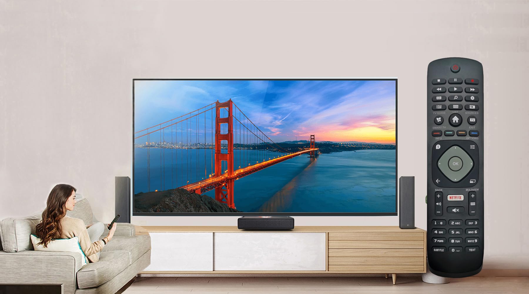 Philips Uniwersalny Pilot Zdalnego Sterowania do Telewizora