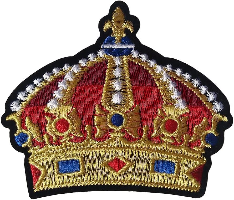 Assorted Styles Crown Sewing on/Iron on Embroidered Patches Clothes Dress Hat Pants Shoes Curtain Sewing Decorating DIY Craft Embarrassment Applique Patches