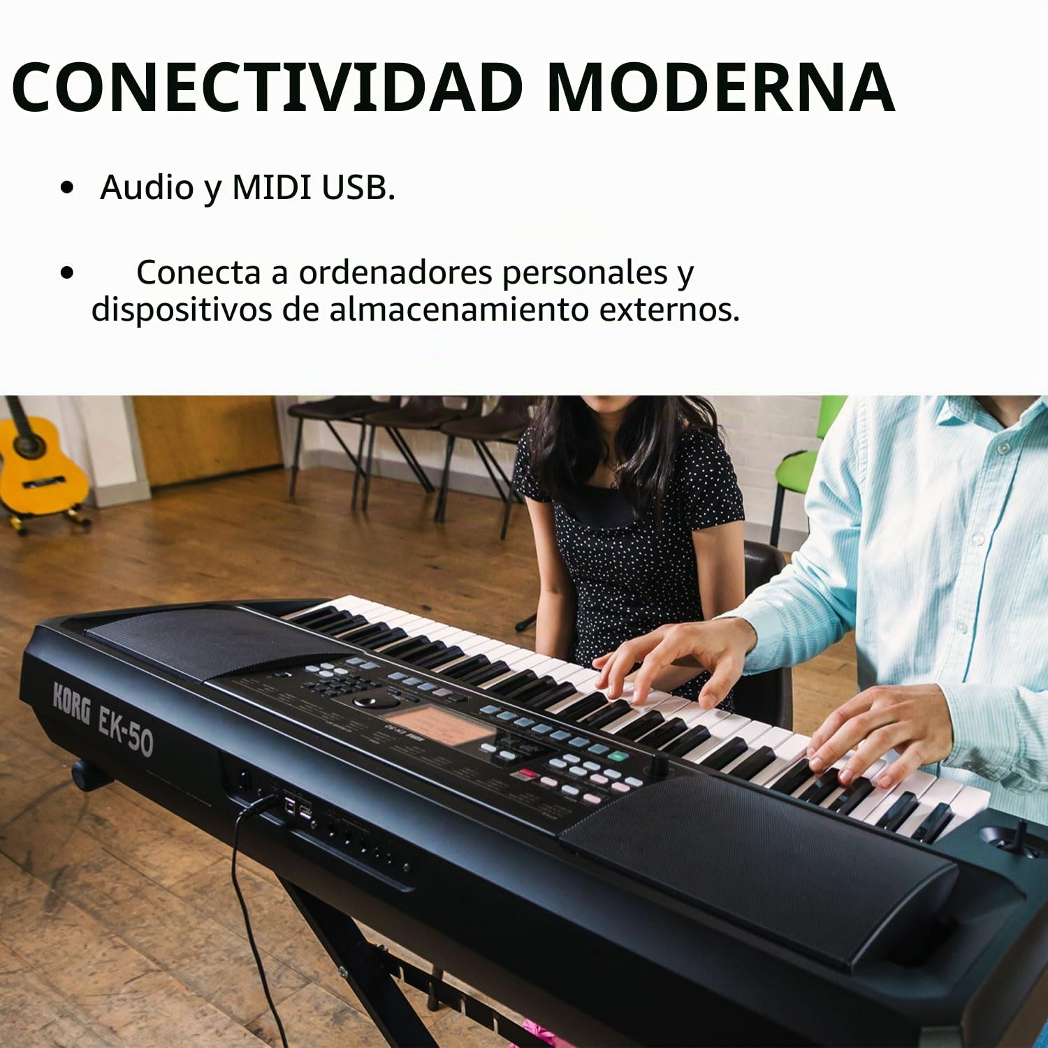 Korg EK-50 - Teclado digital con 61 teclas sensibles al tacto