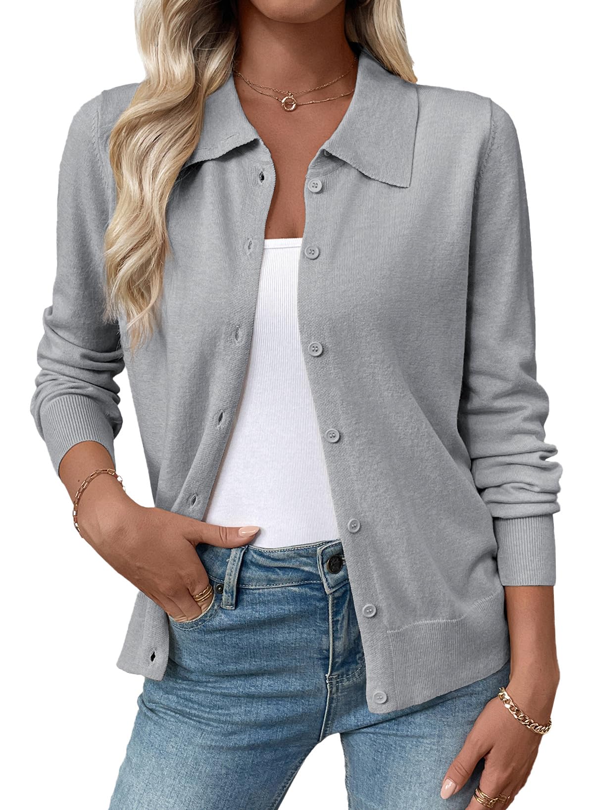 EVALESS Womens Lightweight Cardigan Sweaters Fall Outfits