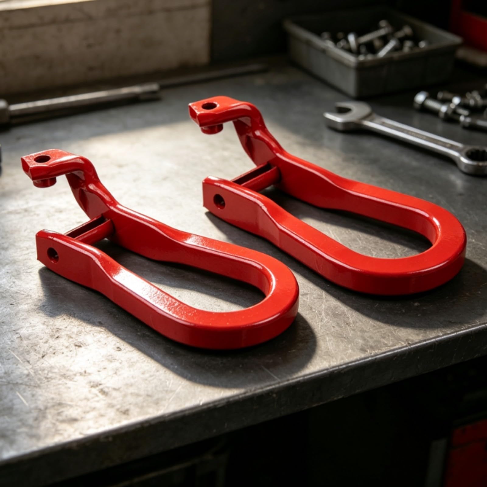 Qianly Ganci di Traino con Bulloni Sicuro | Compatibile, Pesante, Gancio di Traino Imbullonato, Automobilisti
