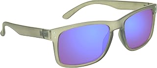 proSPORT Reading Sunglass Readers +1.75 Gray Frame Blue Mirrored Lens Horn Rim for Men and Women