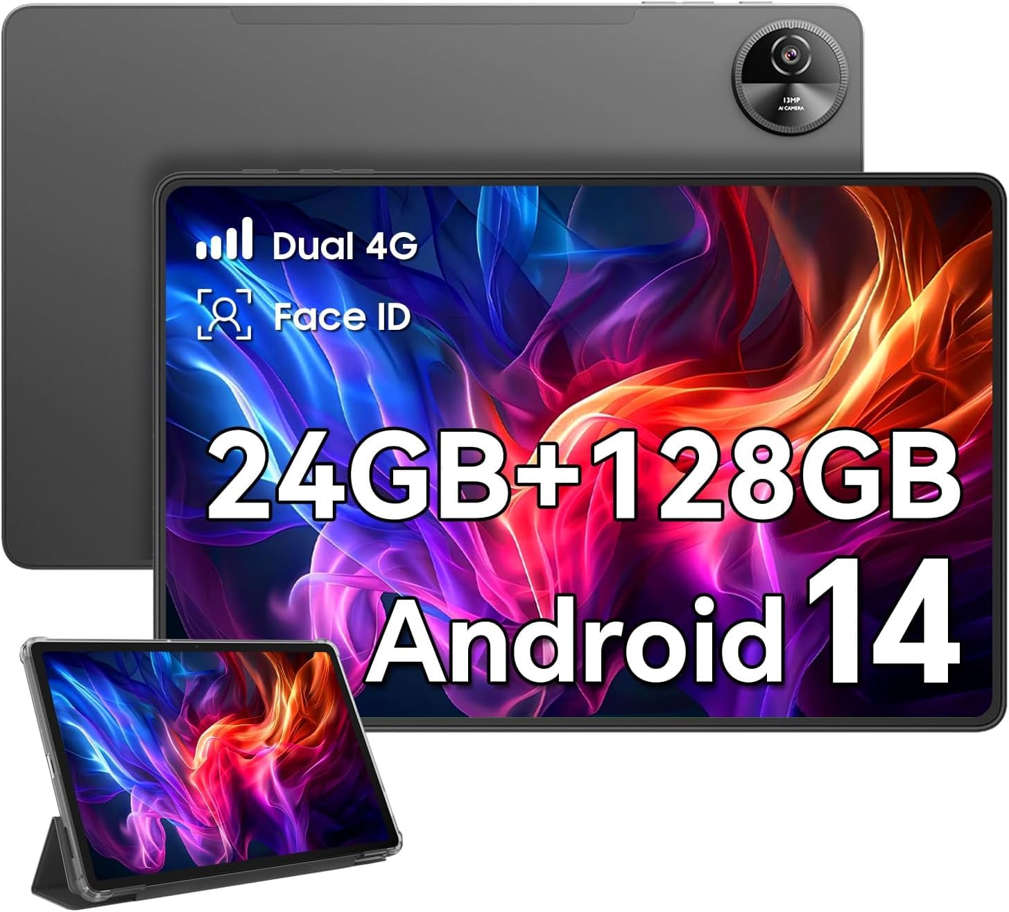 OSCAL Tablet Android 14 Pad 90, 120HZ Tablet 11 Pollici, 24GB RAM+128GB ROM (2TB TF),Octa Core Tablet Gaming,4G LTE Dual SIM +5GWiFi,Protezione Occhi,7700mAh/Widevine L1/1080P/GPS/Custodia/2025 Newest