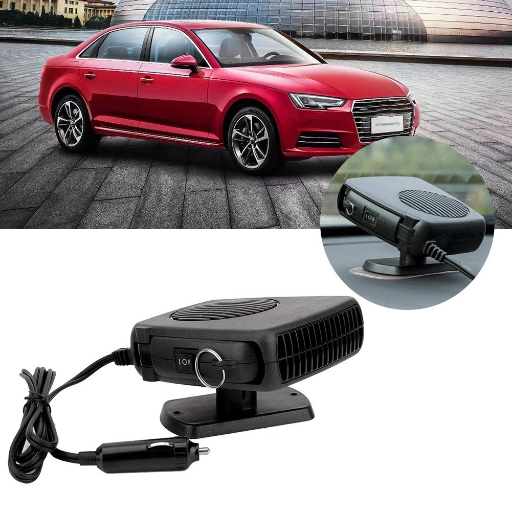 Aramox Calentador de coche, calentador de coche de 12 V, estufa de calefacción eléctrica para coche, descongelación integrada