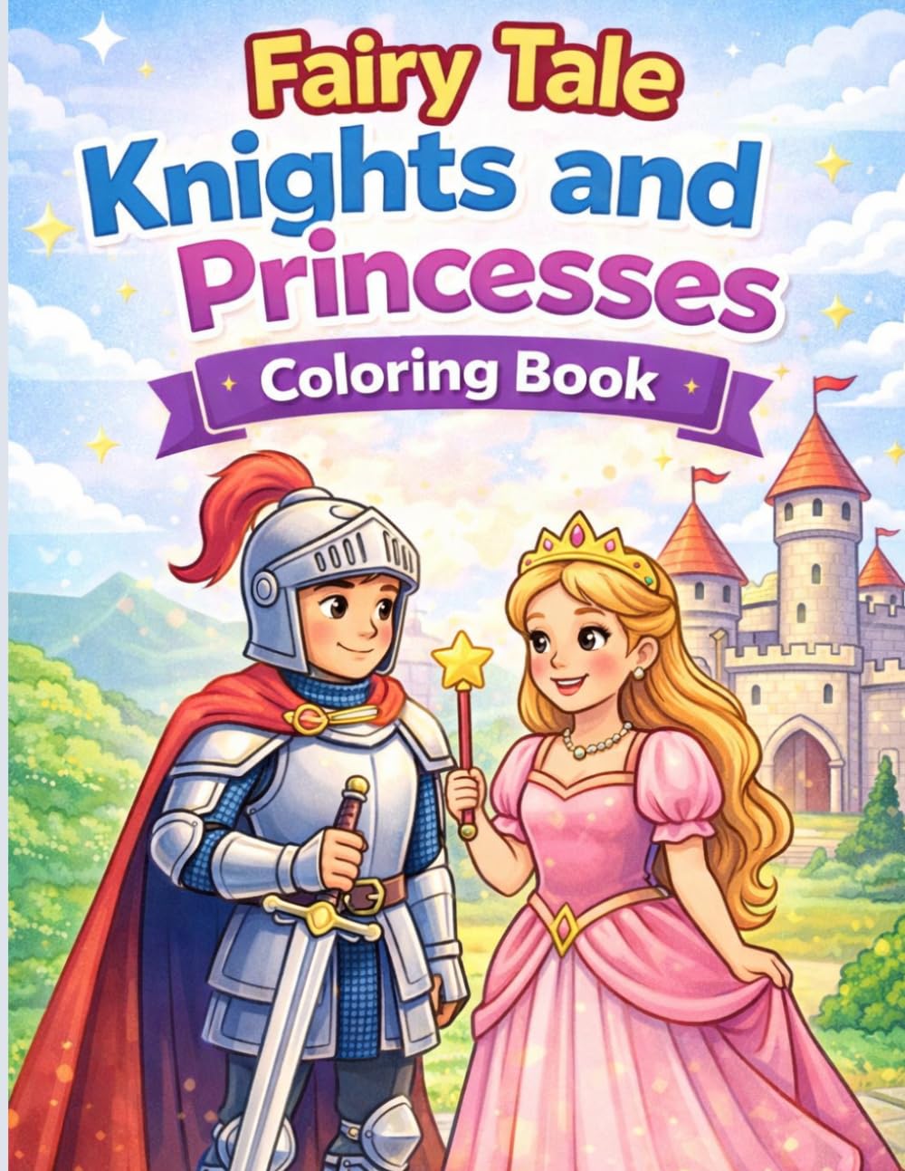 Fairy Tale Knights and Princesses Coloring Book: A Magical Medieval Coloring Adventure Featuring Brave Knights, Royal Princesses, Castles, and Chivalry