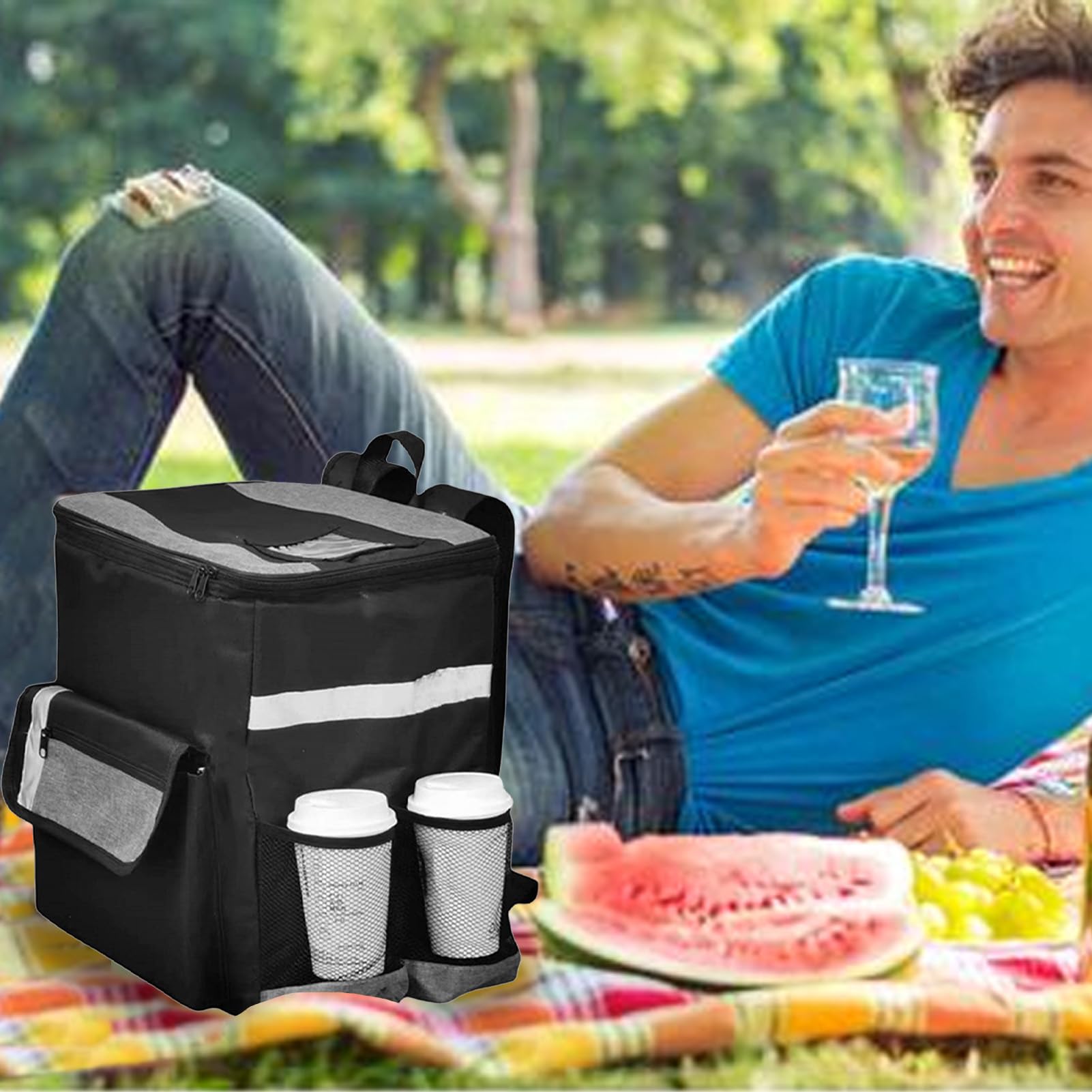 Duża torba na dostawę pizzy, duża torba na dostawę pizzy Izolowane