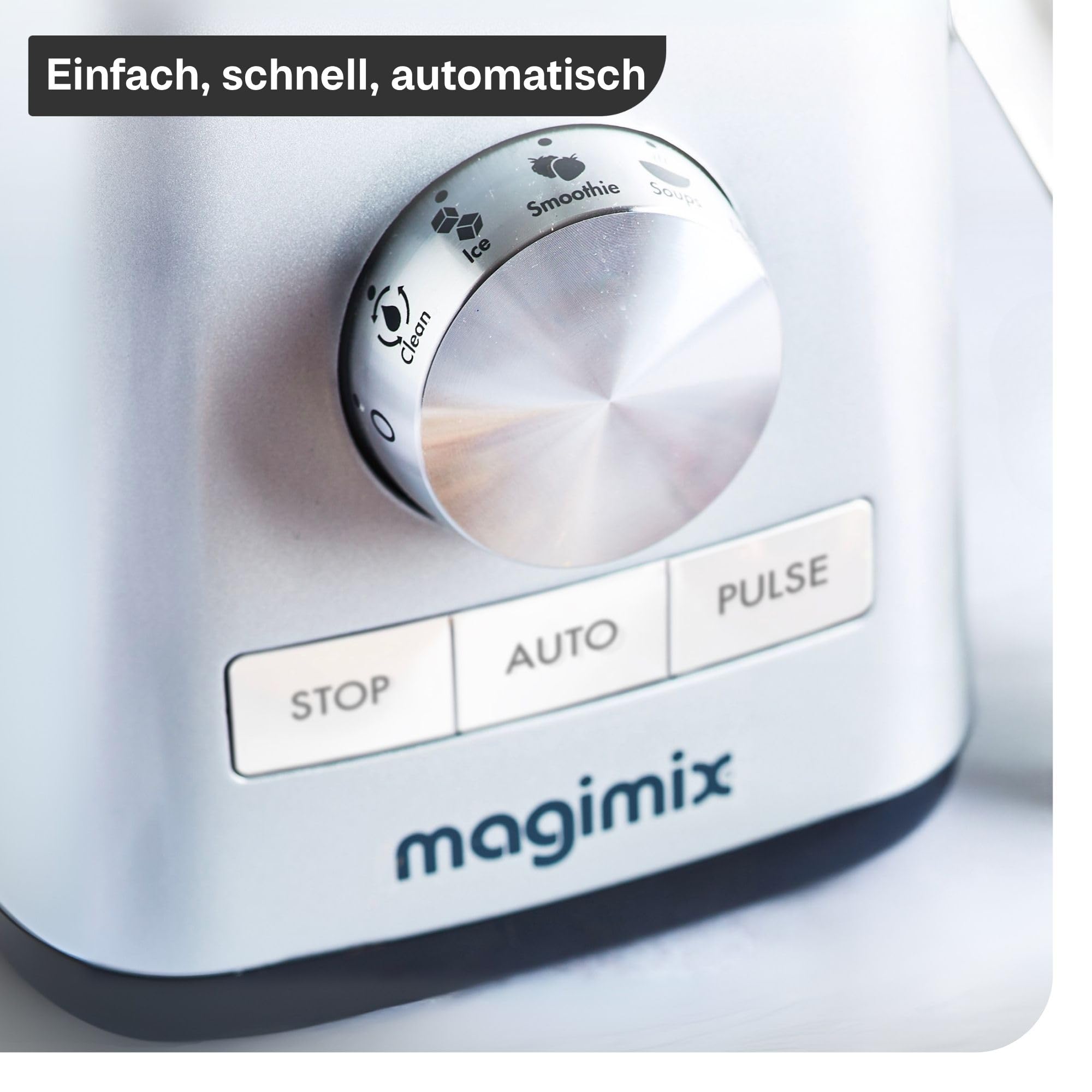magimix Power 5 XL Standmixer | 1500W Motor, 2L Nutzkapazität, Glas-Krug aus Borosilikat, Für Smoothies & Suppen