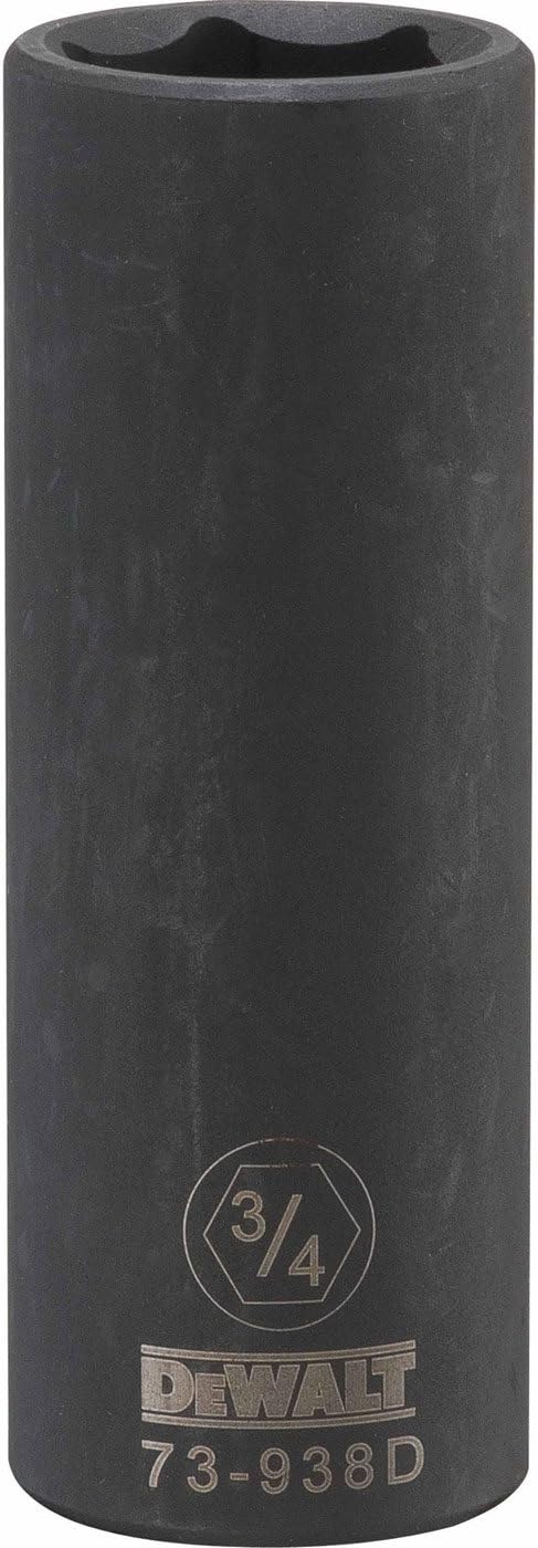 DEWALT DWMT73938OSP 6 Point 1/2'' Drive Deep Impact Socket 3/4'' SAE